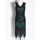 Evening H-Line Beads Sequined Tasseled Midi Dresses Evening H-Line Beads Sequined Tasseled Midi Dresses