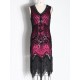 Evening H-Line Beads Sequined Tasseled Midi Dresses Evening H-Line Beads Sequined Tasseled Midi Dresses