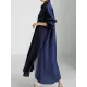 Simple Long Sleeves Split-Side Solid Color Lapel Midi Dresses Shirt Dress Simple Long Sleeves Split-Side Solid Color Lapel Midi Dresses Shirt Dress