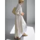 Simple Long Sleeves Split-Side Solid Color Lapel Midi Dresses Shirt Dress Simple Long Sleeves Split-Side Solid Color Lapel Midi Dresses Shirt Dress