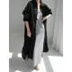 Simple Long Sleeves Split-Side Solid Color Lapel Midi Dresses Shirt Dress Simple Long Sleeves Split-Side Solid Color Lapel Midi Dresses Shirt Dress