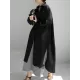 Simple Long Sleeves Split-Side Solid Color Lapel Midi Dresses Shirt Dress Simple Long Sleeves Split-Side Solid Color Lapel Midi Dresses Shirt Dress