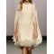 Elegant Feather Panel Dress Long Evening Dress
