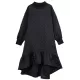 Casual Long Sleeves A-Line Rhombic Falbala High-Neck Midi Dresses Casual Long Sleeves A-Line Rhombic Falbala High-Neck Midi Dresses