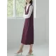 Casual A-Line Sleeveless Solid Color V-Neck Midi Dresses Casual A-Line Sleeveless Solid Color V-Neck Midi Dresses