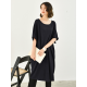 Casual Batwing Half Sleeves Solid Color Round-Neck Midi Dresses Casual Batwing Half Sleeves Solid Color Round-Neck Midi Dresses