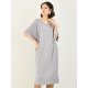 Casual Batwing Half Sleeves Solid Color Round-Neck Midi Dresses Casual Batwing Half Sleeves Solid Color Round-Neck Midi Dresses