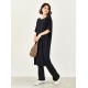 Casual Batwing Half Sleeves Solid Color Round-Neck Midi Dresses Casual Batwing Half Sleeves Solid Color Round-Neck Midi Dresses