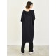 Casual Batwing Half Sleeves Solid Color Round-Neck Midi Dresses Casual Batwing Half Sleeves Solid Color Round-Neck Midi Dresses