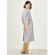 Casual Batwing Half Sleeves Solid Color Round-Neck Midi Dresses Casual Batwing Half Sleeves Solid Color Round-Neck Midi Dresses