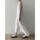 Loose Sleeveless Solid Color Round-Neck Midi Dresses Loose Sleeveless Solid Color Round-Neck Midi Dresses