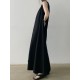 Loose Sleeveless Solid Color Round-Neck Midi Dresses Loose Sleeveless Solid Color Round-Neck Midi Dresses