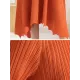 Pleated Solid Color Irregular clipping Loose Round-neck Midi Dresses Pleated Solid Color Irregular clipping Loose Round-neck Midi Dresses