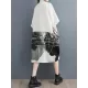 Pockets Printed Half Sleeves Loose Lapel Midi Dresses Pockets Printed Half Sleeves Loose Lapel Midi Dresses