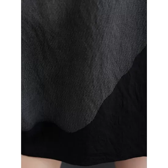 Pockets Printed Half Sleeves Loose Lapel Midi Dresses Pockets Printed Half Sleeves Loose Lapel Midi Dresses