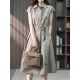 Bandage Solid Color Plus Size Short Sleeves Lapel Midi Dresses Bandage Solid Color Plus Size Short Sleeves Lapel Midi Dresses