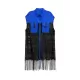 Sleeveless See-Through Split-Joint Tasseled Lapel Lace Midi Dresses Sleeveless See-Through Split-Joint Tasseled Lapel Lace Midi Dresses