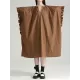 Drawstring Falbala Pleated Solid Color Batwing Sleeves Loose V-Neck Shirt Dress Midi Dresses Drawstring Falbala Pleated Solid Color Batwing Sleeves Loose V-Neck Shirt Dress Midi Dresses