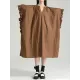 Drawstring Falbala Pleated Solid Color Batwing Sleeves Loose V-Neck Shirt Dress Midi Dresses Drawstring Falbala Pleated Solid Color Batwing Sleeves Loose V-Neck Shirt Dress Midi Dresses