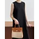 Solid Color Loose Sleeveless Round-Neck Midi Dresses Solid Color Loose Sleeveless Round-Neck Midi Dresses