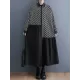 Asymmetric Buttoned Pleated Printed Split-Joint A-Line Long Sleeves Lapel Midi Dresses Asymmetric Buttoned Pleated Printed Split-Joint A-Line Long Sleeves Lapel Midi Dresses