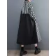 Buttoned Split-Joint Striped Long Sleeves Loose Mock Neck Midi Dresses Buttoned Split-Joint Striped Long Sleeves Loose Mock Neck Midi Dresses