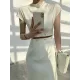 Detachable Hollow Split-Joint A-Line High Waisted Mock Neck Midi Dresses Detachable Hollow Split-Joint A-Line High Waisted Mock Neck Midi Dresses