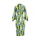 Asymmetric Pleated Printed Split-Joint High Waisted Long Sleeves Deep V-Neck Midi Dresses Asymmetric Pleated Printed Split-Joint High Waisted Long Sleeves Deep V-Neck Midi Dresses