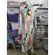 Asymmetric Pleated Printed Split-Joint High Waisted Long Sleeves Deep V-Neck Midi Dresses Asymmetric Pleated Printed Split-Joint High Waisted Long Sleeves Deep V-Neck Midi Dresses