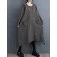 Pockets Printed Split-Joint Split-Side Long Sleeves Loose Round-Neck Midi Dresses Pockets Printed Split-Joint Split-Side Long Sleeves Loose Round-Neck Midi Dresses