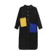 Long Sleeves Loose Asymmetric Buttoned Contrast Color Pockets Lapel Midi Dresses Shirt Dress Long Sleeves Loose Asymmetric Buttoned Contrast Color Pockets Lapel Midi Dresses Shirt Dress