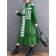 Asymmetric Buttoned Polka-Dot A-Line Long Sleeves Lapel Midi Dresses Asymmetric Buttoned Polka-Dot A-Line Long Sleeves Lapel Midi Dresses