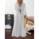 Long Sleeves Loose Pleated Lapel Midi Dresses Shirt Dress Long Sleeves Loose Pleated Lapel Midi Dresses Shirt Dress