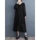 Jacquard Bishop Sleeve Long Sleeves V-Neck Midi Dresses Jacquard Bishop Sleeve Long Sleeves V-Neck Midi Dresses