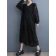 Jacquard Bishop Sleeve Long Sleeves V-Neck Midi Dresses Jacquard Bishop Sleeve Long Sleeves V-Neck Midi Dresses