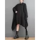 Asymmetric Buttoned Pockets Solid Color A-Line High-Low Lapel Shirt Dress Midi Dresses Asymmetric Buttoned Pockets Solid Color A-Line High-Low Lapel Shirt Dress Midi Dresses