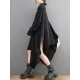 Asymmetric Buttoned Pockets Solid Color A-Line High-Low Lapel Shirt Dress Midi Dresses Asymmetric Buttoned Pockets Solid Color A-Line High-Low Lapel Shirt Dress Midi Dresses
