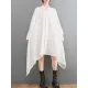 Asymmetric Buttoned Pockets Solid Color A-Line High-Low Lapel Shirt Dress Midi Dresses Asymmetric Buttoned Pockets Solid Color A-Line High-Low Lapel Shirt Dress Midi Dresses