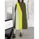 Long Sleeves Loose Asymmetric Buttoned Contrast Color Split-Joint Lapel Midi Dresses Shirt Dress Long Sleeves Loose Asymmetric Buttoned Contrast Color Split-Joint Lapel Midi Dresses Shirt Dress