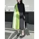 Long Sleeves Loose Asymmetric Buttoned Contrast Color Split-Joint Lapel Midi Dresses Shirt Dress Long Sleeves Loose Asymmetric Buttoned Contrast Color Split-Joint Lapel Midi Dresses Shirt Dress