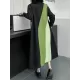 Long Sleeves Loose Asymmetric Buttoned Contrast Color Split-Joint Lapel Midi Dresses Shirt Dress Long Sleeves Loose Asymmetric Buttoned Contrast Color Split-Joint Lapel Midi Dresses Shirt Dress