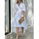 High-Low Loose Solid Color V-Neck Maxi Dresses Midi Dresses High-Low Loose Solid Color V-Neck Maxi Dresses Midi Dresses