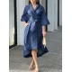 High-Low Loose Solid Color V-Neck Maxi Dresses Midi Dresses High-Low Loose Solid Color V-Neck Maxi Dresses Midi Dresses