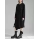 Asymmetric Three-Dimensional Flower High-Low Long Sleeves Round-Neck Midi Dresses Asymmetric Three-Dimensional Flower High-Low Long Sleeves Round-Neck Midi Dresses
