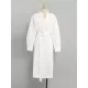 See-Through Split-Joint Split-Side Tied Waist Long Sleeves Loose V-Neck Shirt Dress Midi Dresses See-Through Split-Joint Split-Side Tied Waist Long Sleeves Loose V-Neck Shirt Dress Midi Dresses