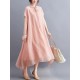 Original Solid Lapel Frenum Dress Original Solid Lapel Frenum Dress