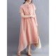 Original Solid Lapel Frenum Dress Original Solid Lapel Frenum Dress