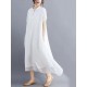 Original Solid Lapel Frenum Dress Original Solid Lapel Frenum Dress