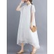 Original Solid Lapel Frenum Dress Original Solid Lapel Frenum Dress