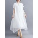 Original Solid Lapel Frenum Dress Original Solid Lapel Frenum Dress